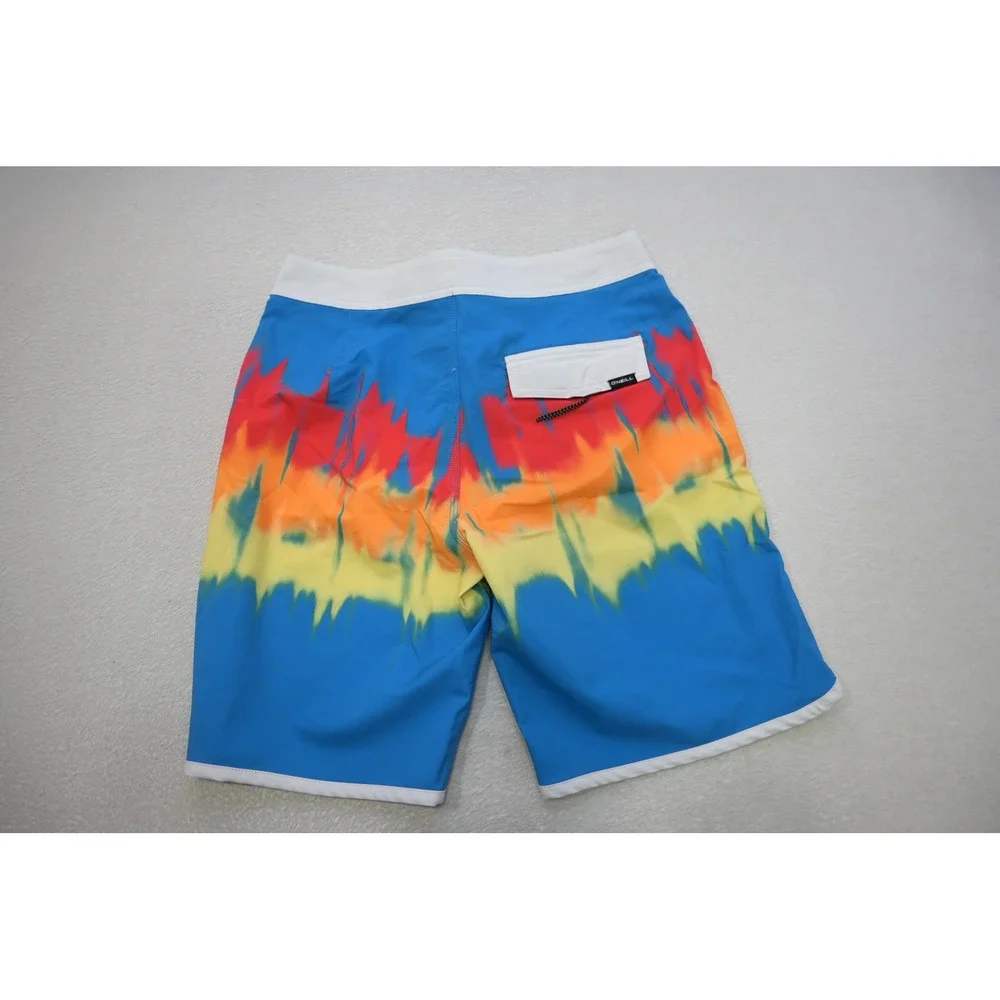 O'Neill Board Shorts Boys Size 28 Stretch Surf Excellent Hyperfreak Tie‎ Dye